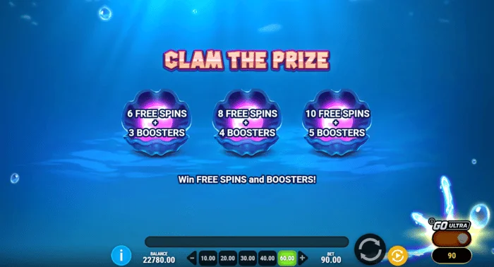Manta Mayhem - pilihan cengkerang dalam Clam The Prize